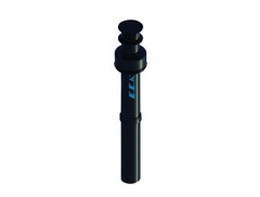 Eca Confeo Premix Vertical Chimney Kit Black L=1280 mm Ø60/100