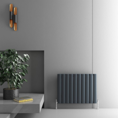 Elliptic Aluminum Radiator - Sand Anthracite 600x1195mm - 15 Slices