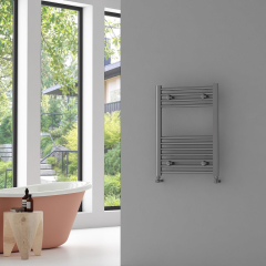 Nile Steel Towel Rail - Chrome Plated 800x500mm - 12 Slices