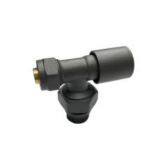 Spera Mini Corner Radiator Valve Painted (PEX) - Sandy Black