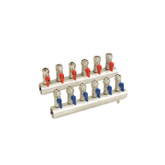 Türkoğlu DN25/1'' - 9 Vanalı Kendinden Mini Vanalı Kollektör
