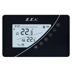 Eca Poly Touch 400 B Wireless Programmable Digital Room Thermostat Black