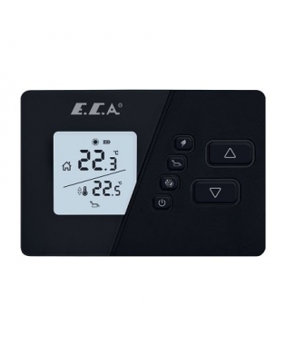 Eca Poly Comfort 200 B Kablosuz Dijital Oda Termostatı Siyah 